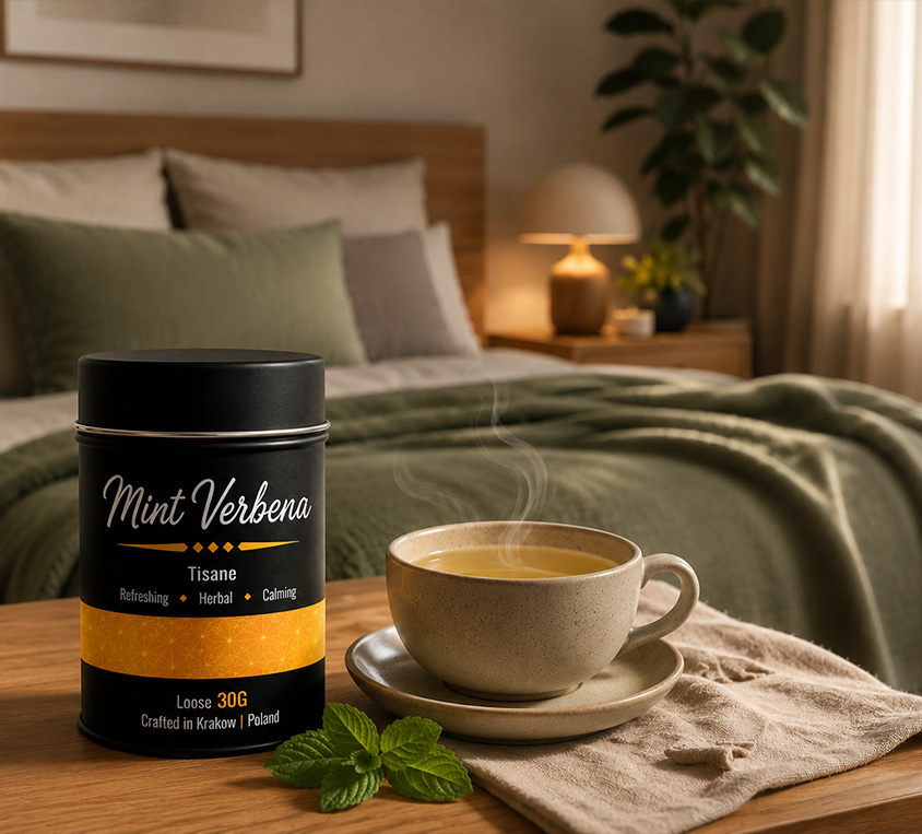 Mint Verbena Leo Tea w kubku prezentowym